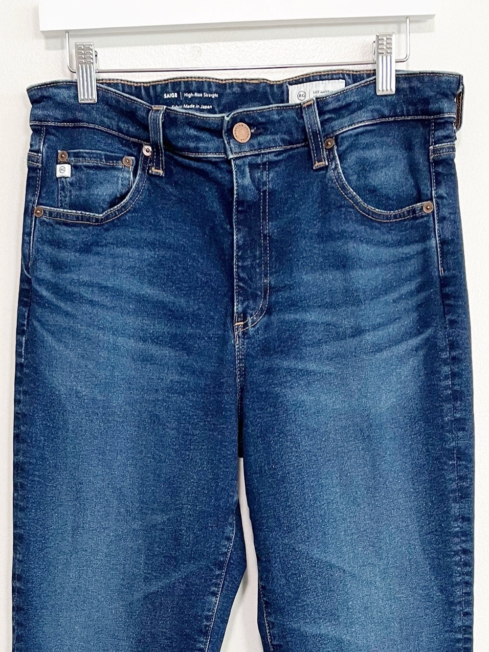 BOGO! AG Saige High Rise Straight Leg Jeans in Gondola Dark Wash size 31 - Picture 5 of 10
